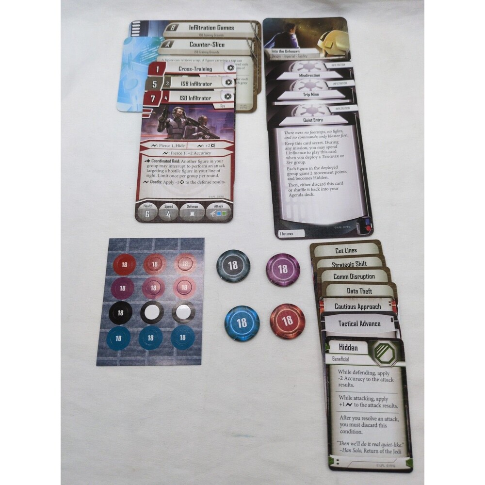 *Cards/Tokens Only* Star Wars Imperial Assault ISB Infiltrators